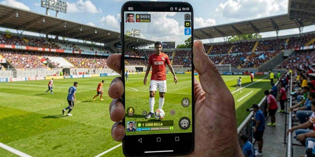 Screenshot gameplay 8ID dengan aksi pemain di lapangan.