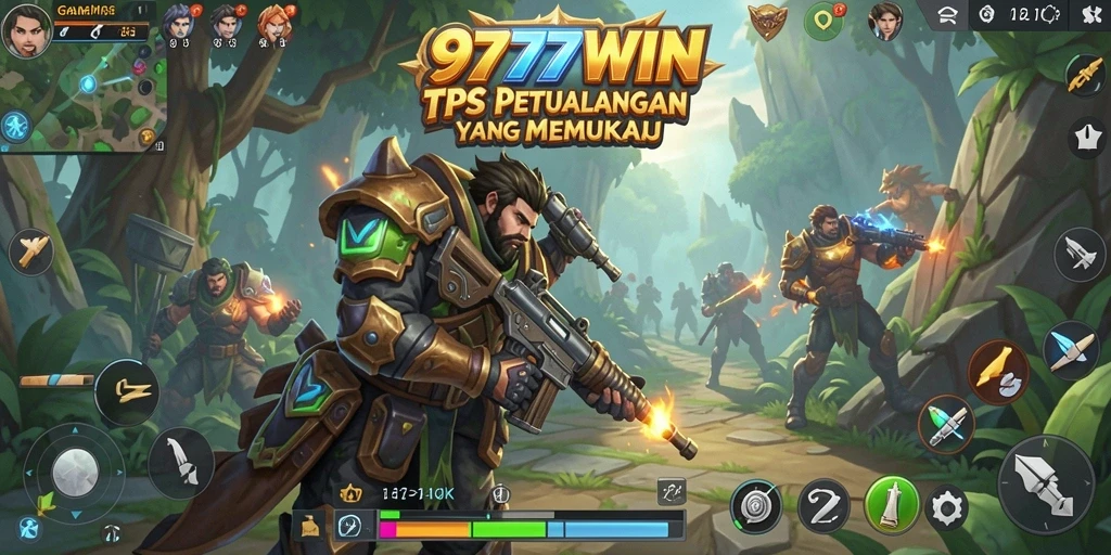 Screenshot menunjukkan aksi intens dalam gameplay TPS 9777WIN.
