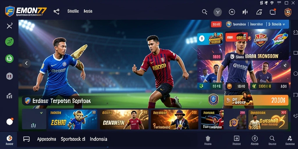 Screenshot utama EMON77 menampilkan antarmuka taruhan yang menarik dan interaktif.