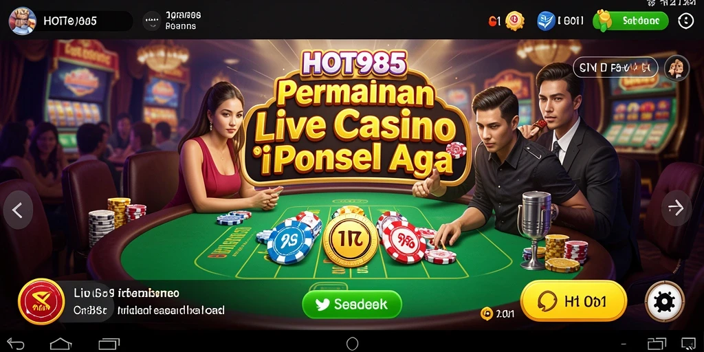 Gameplay Live Casino yang menarik dan interaktif di HOT985.