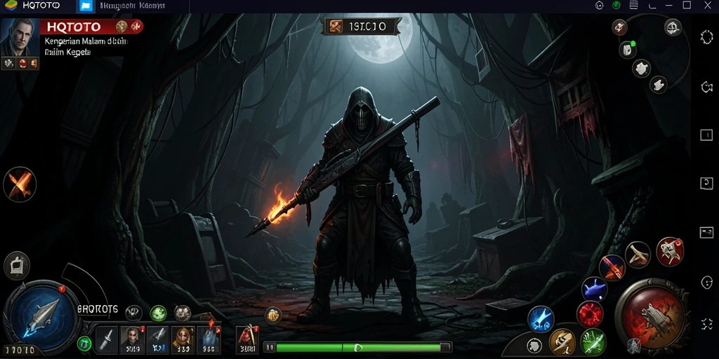 Tangkapan layar menampilkan momen menegangkan dari gameplay HQTOTO.