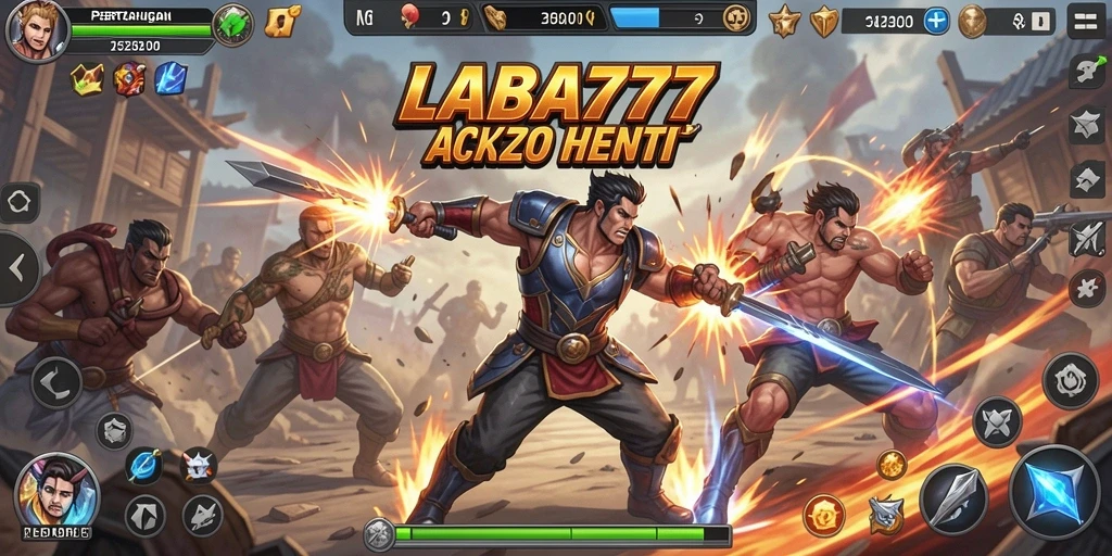 Tampilan gameplay aksion yang mendebarkan di LABA777.