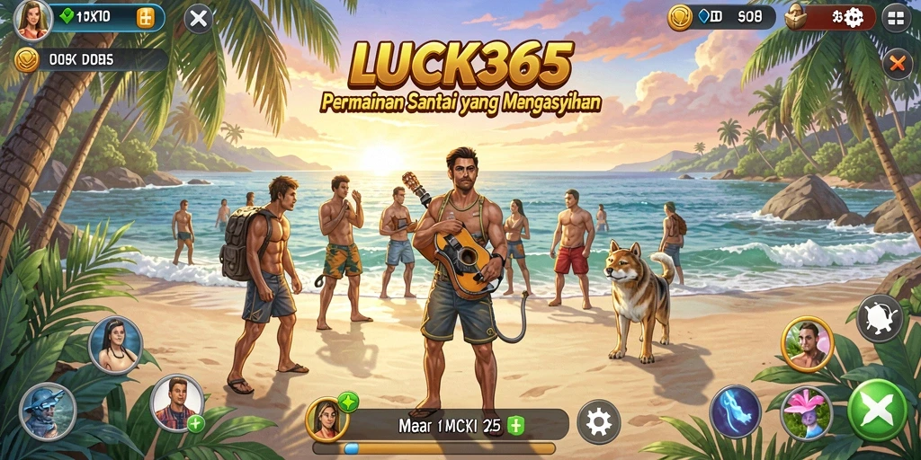 Tampilan permainan LUCK365 yang ceria dan menghibur.