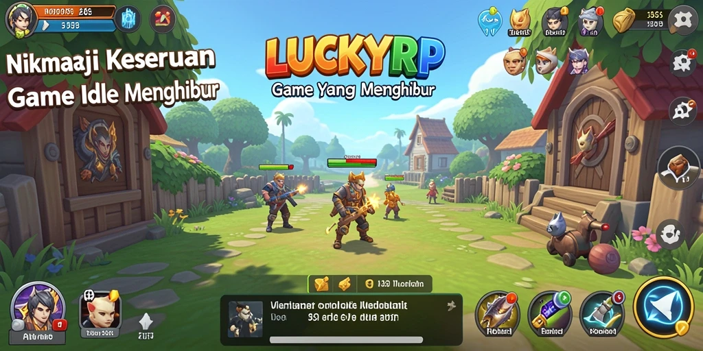 Screenshot gameplay LUCKYRP yang menarik dan interaktif.