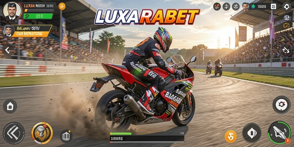 Gameplay seru balapan motor di LUXARABET dengan grafis menawan.