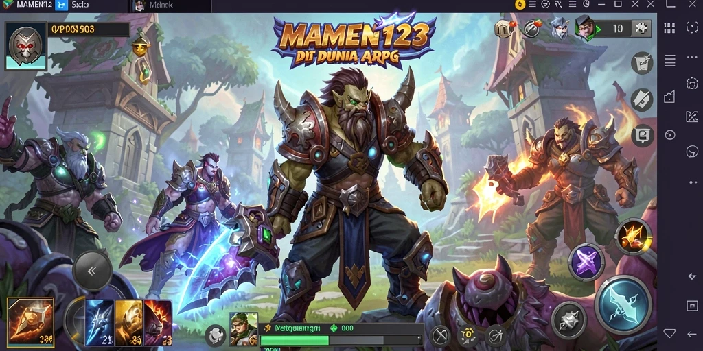 Gameplay seru di dunia petualangan ARPG.