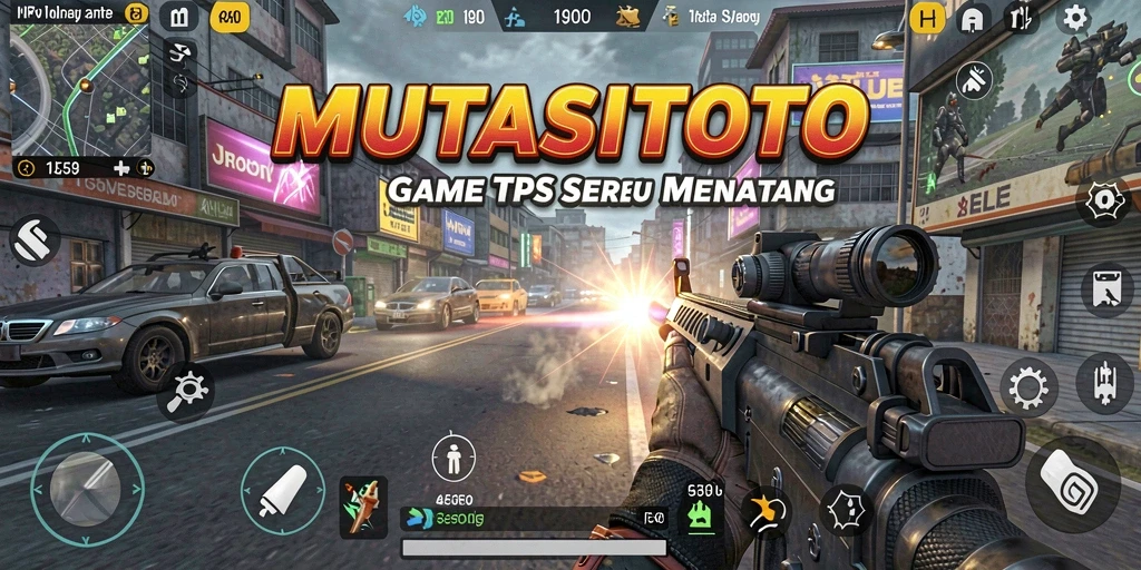 Tampilan gameplay menarik dari MUTASITOTO dengan aksi TPS yang dinamis.