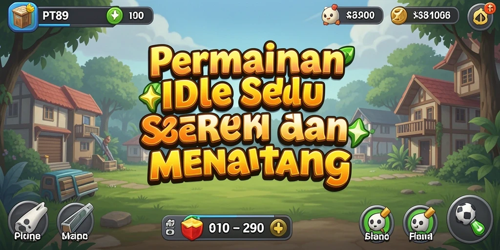 Tampilan gameplay PT89 yang menampilkan karakter dan aktivitas Idle.