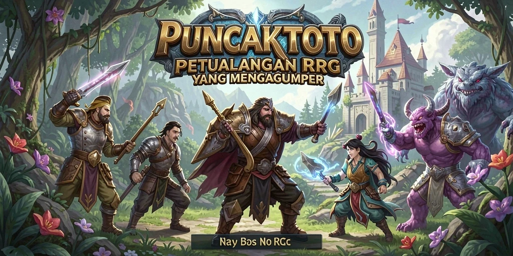 Tampilan gameplay PUNCAKTOTO yang menakjubkan dan penuh aksi RPG.