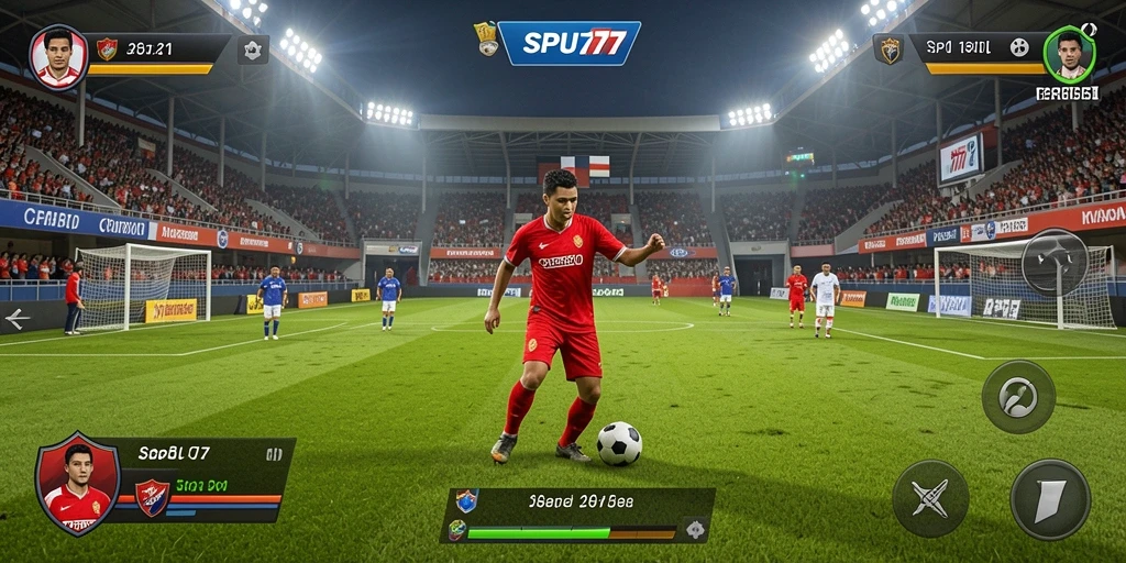 Tampilan gameplay yang mendebarkan dan interaktif di SPBU77.