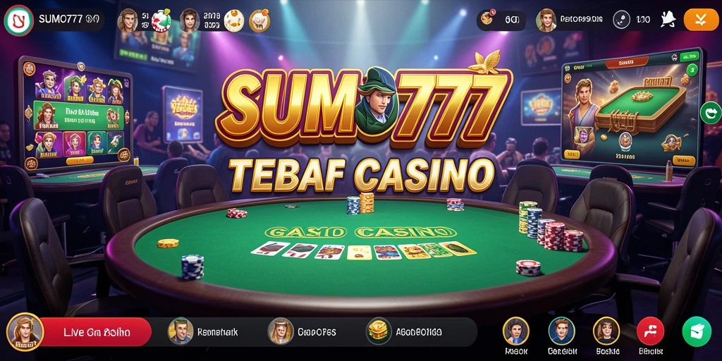 Tampilan gameplay Live Casino yang mendebarkan di SUMO777.