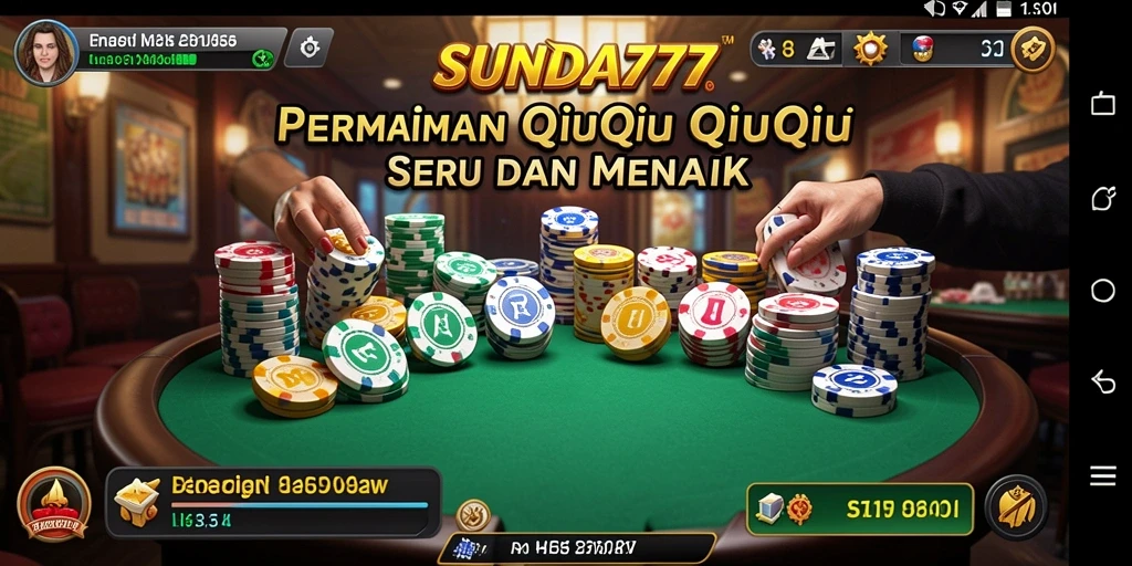 Screenshot SUNDA777 menunjukkan situasi permainan QiuQiu yang mendebarkan.