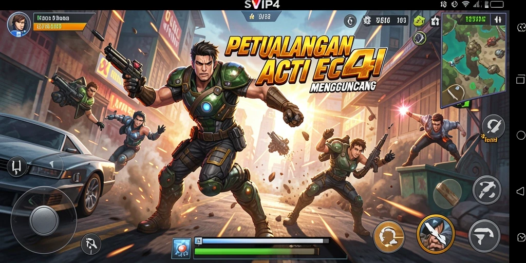 Tampilan gameplay mendebarkan dari SVIP4 dengan aksi seru.